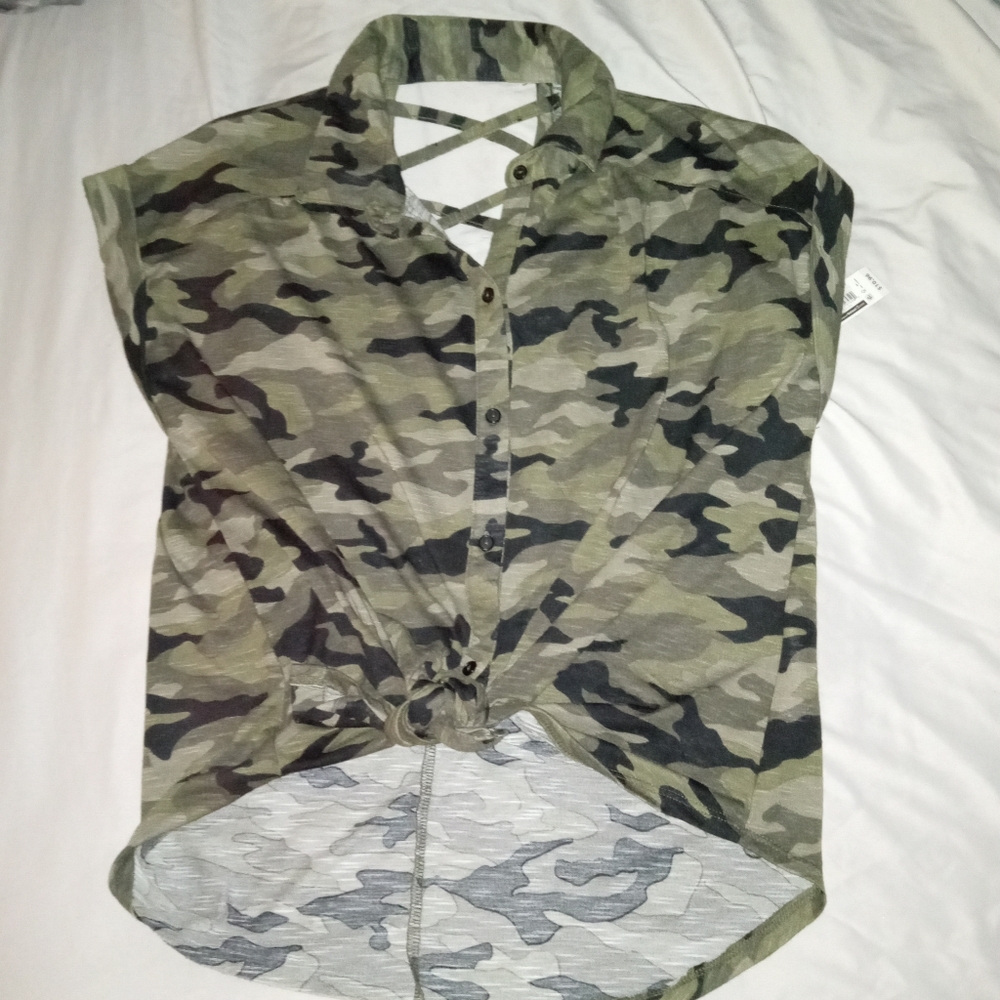 Camo summer top